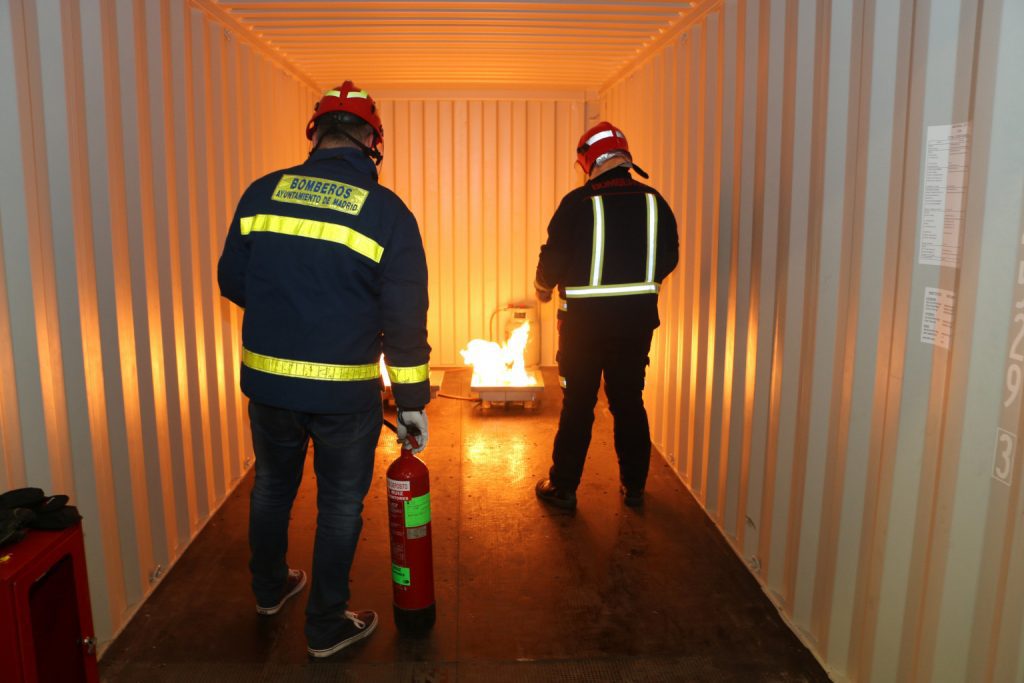 curso extinción de incendios aula movil