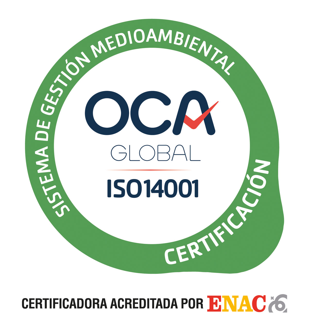 Certificación ISO 14001 acreditada por ENAC