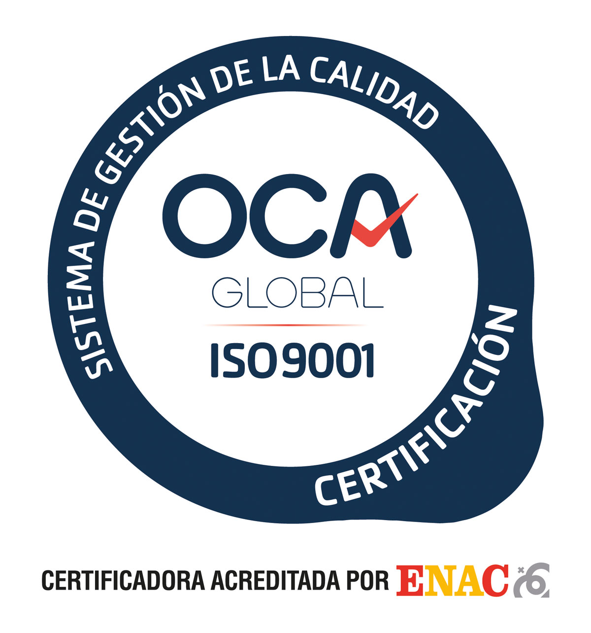 Certificación ISO 9001 acreditada por ENAC