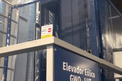 Simulador ascensor eólico curso GWO SLU