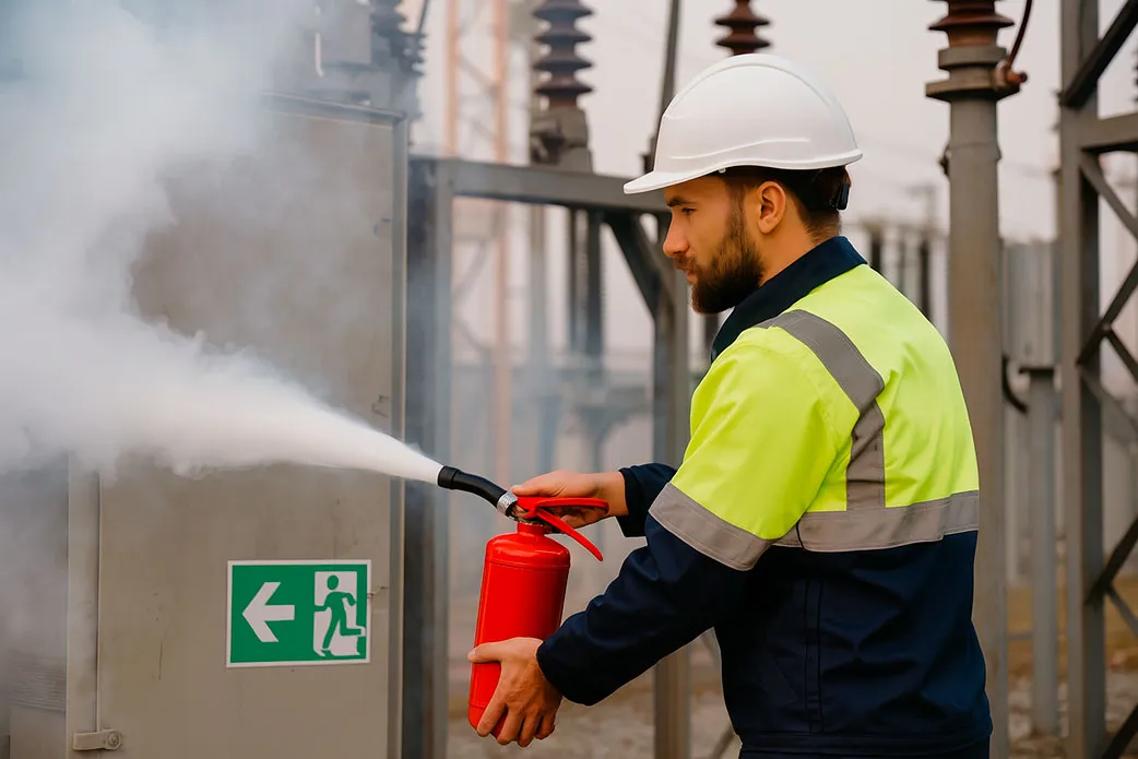 Curso AELEC de extinción de incendios en entornos eléctricos